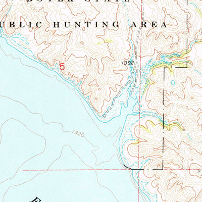 United States Geological Survey Red Lake West, SD (1974, 24000-Scale) digital map