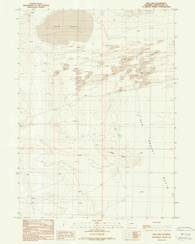 United States Geological Survey Red Lake, WY (1988, 24000-Scale) digital map