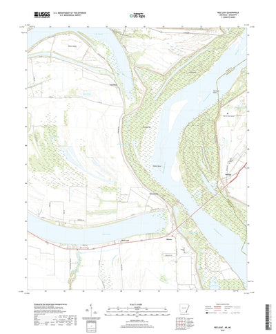 United States Geological Survey Red Leaf, AR (2020, 24000-Scale) digital map
