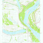 United States Geological Survey Red Leaf, AR-MS (1970, 24000-Scale) digital map