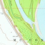 United States Geological Survey Red Leaf, AR-MS (1970, 24000-Scale) digital map