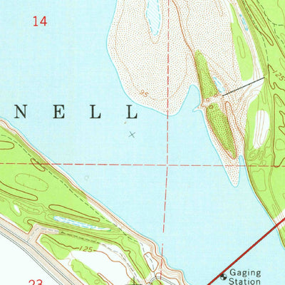 United States Geological Survey Red Leaf, AR-MS (1970, 24000-Scale) digital map