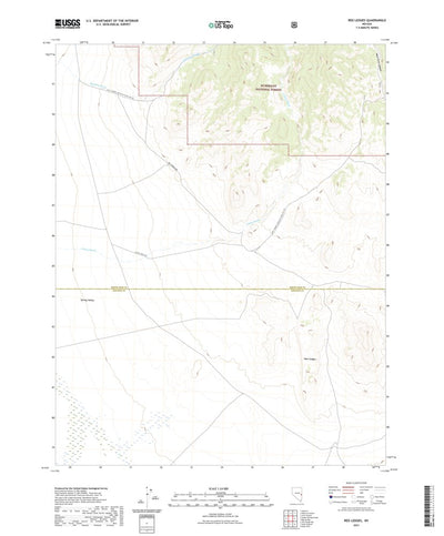 United States Geological Survey Red Ledges, NV (2021, 24000-Scale) digital map