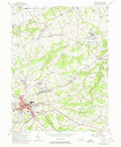 United States Geological Survey Red Lion, PA (1953, 24000-Scale) digital map