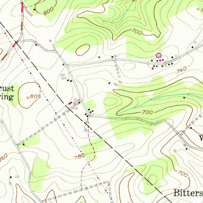 United States Geological Survey Red Lion, PA (1953, 24000-Scale) digital map