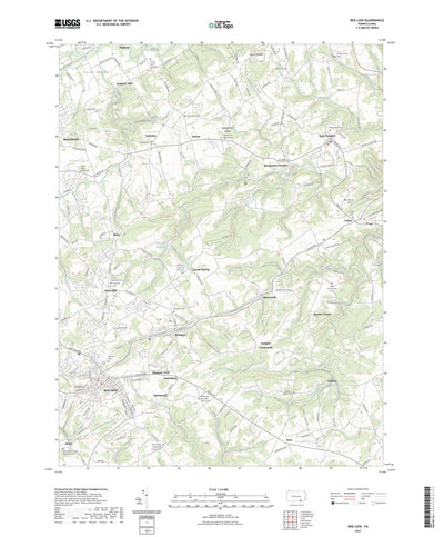 United States Geological Survey Red Lion, PA (2023, 24000-Scale) digital map