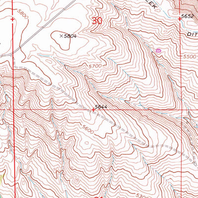 United States Geological Survey Red Lodge East, MT (1969, 24000-Scale) digital map