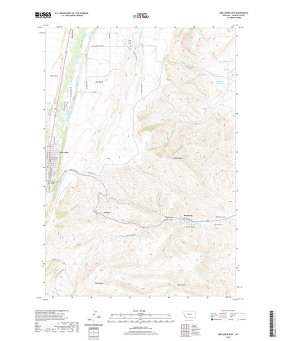 United States Geological Survey Red Lodge East, MT (2020, 24000-Scale) digital map