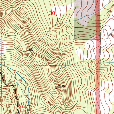 United States Geological Survey Red Lodge West, MT (1996, 24000-Scale) digital map