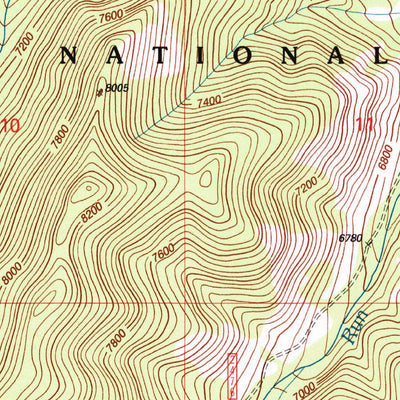 United States Geological Survey Red Lodge West, MT (1996, 24000-Scale) digital map