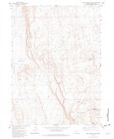 United States Geological Survey Red Lookout Butte, OR (1981, 24000-Scale) digital map