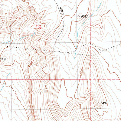 United States Geological Survey Red Lookout Butte, OR (1981, 24000-Scale) digital map