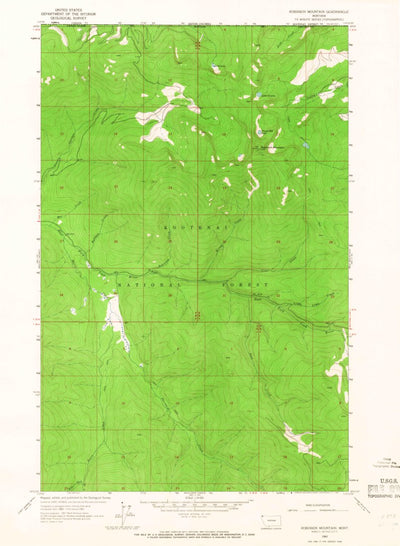 United States Geological Survey Red Meadow Lake, MT (1963, 24000-Scale) digital map