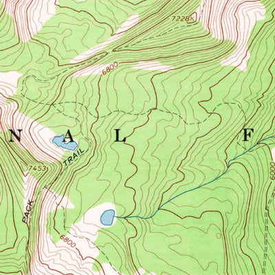 United States Geological Survey Red Meadow Lake, MT (1966, 24000-Scale) digital map