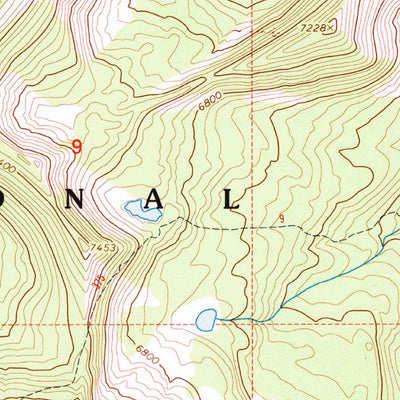 United States Geological Survey Red Meadow Lake, MT (1994, 24000-Scale) digital map