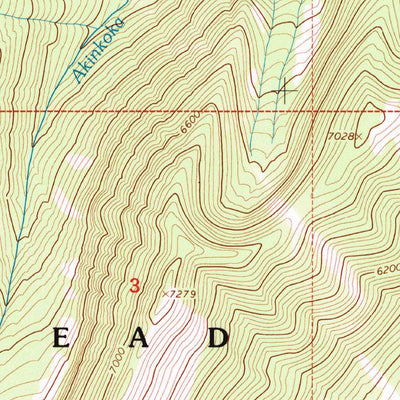 United States Geological Survey Red Meadow Lake, MT (1994, 24000-Scale) digital map