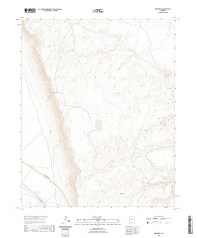 United States Geological Survey Red Mesa, AZ (2021, 24000-Scale) digital map