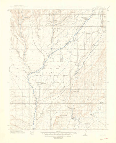 United States Geological Survey Red Mesa, CO-NM (1913, 62500-Scale) digital map