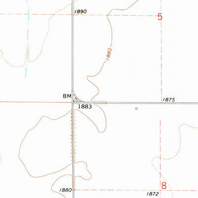 United States Geological Survey Red Mike Hill, ND (1969, 24000-Scale) digital map