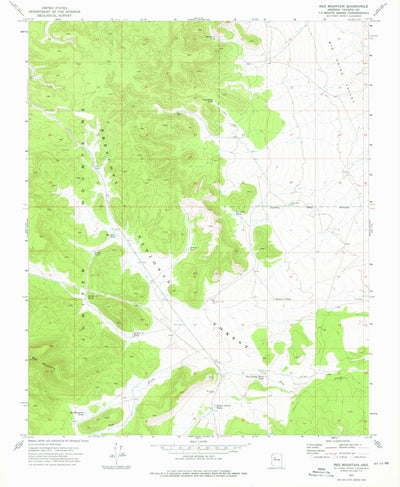 United States Geological Survey Red Mountain, AZ (1973, 24000-Scale) digital map