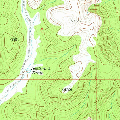 United States Geological Survey Red Mountain, AZ (1973, 24000-Scale) digital map