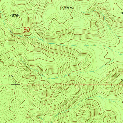 United States Geological Survey Red Mountain, AZ (1973, 24000-Scale) digital map