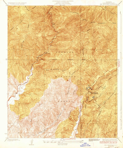 United States Geological Survey Red Mountain, CA (1936, 24000-Scale) digital map