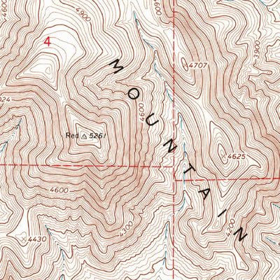 United States Geological Survey Red Mountain, CA (1967, 24000-Scale) digital map