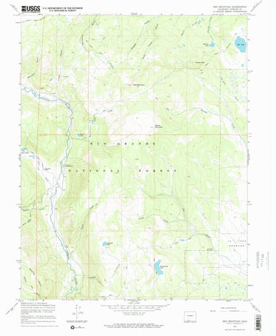 United States Geological Survey Red Mountain, CO (1967, 24000-Scale) digital map