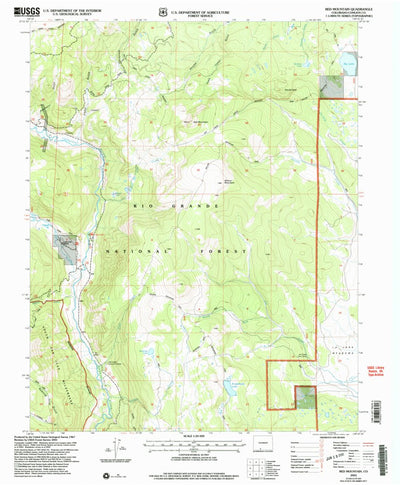 United States Geological Survey Red Mountain, CO (2001, 24000-Scale) digital map