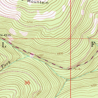 United States Geological Survey Red Mountain, MT (1963, 24000-Scale) digital map