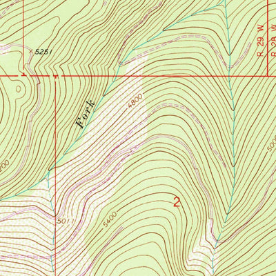 United States Geological Survey Red Mountain, MT (1963, 24000-Scale) digital map