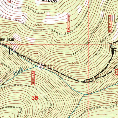 United States Geological Survey Red Mountain, MT (1997, 24000-Scale) digital map