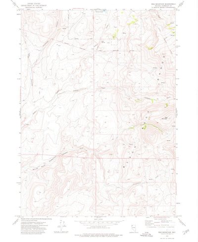 United States Geological Survey Red Mountain, NV (1972, 24000-Scale) digital map