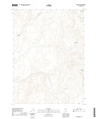 United States Geological Survey Red Mountain, NV (2021, 24000-Scale) digital map