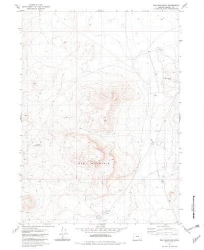 United States Geological Survey Red Mountain, OR (1981, 24000-Scale) digital map