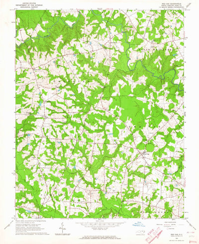 United States Geological Survey Red Oak, NC (1963, 24000-Scale) digital map