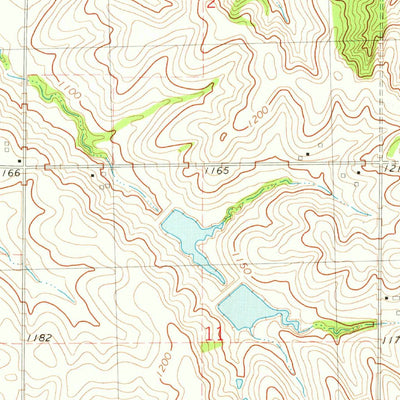 United States Geological Survey Red Oak North, IA (1978, 24000-Scale) digital map