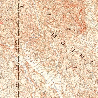 United States Geological Survey Red Pass Lake, CA (1951, 62500-Scale) digital map
