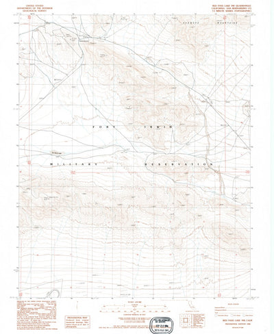 United States Geological Survey Red Pass Lake NW, CA (1986, 24000-Scale) digital map