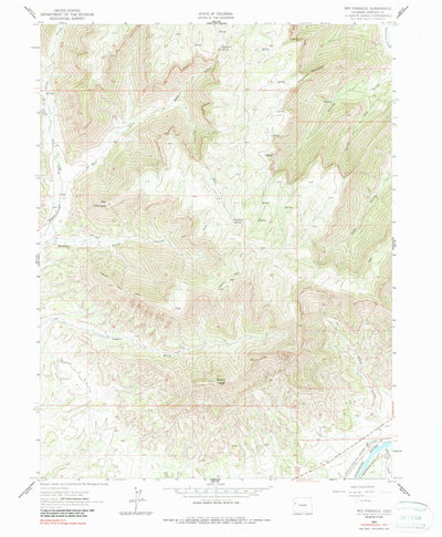 United States Geological Survey Red Pinnacle, CO (1962, 24000-Scale) digital map
