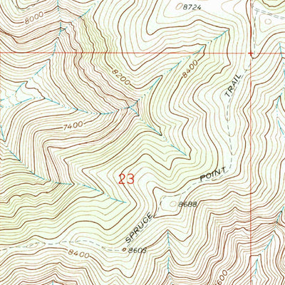 United States Geological Survey Red Pinnacle, CO (1962, 24000-Scale) digital map