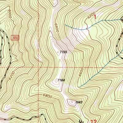 United States Geological Survey Red Plume Mountain, MT (1994, 24000-Scale) digital map