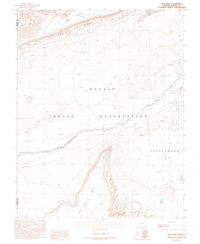 United States Geological Survey Red Point, AZ (1988, 24000-Scale) digital map