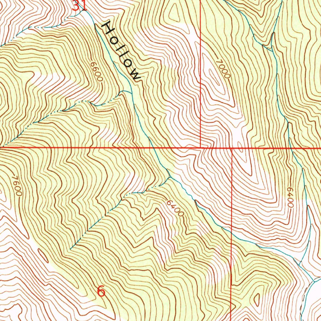 Red Ridge, ID (1966, 24000-Scale) Map by United States Geological ...