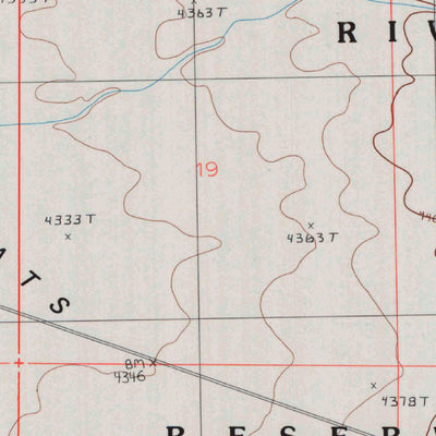 United States Geological Survey Red Ridge, NV (1987, 24000-Scale) digital map