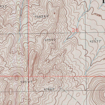 United States Geological Survey Red Ridge, NV (1987, 24000-Scale) digital map