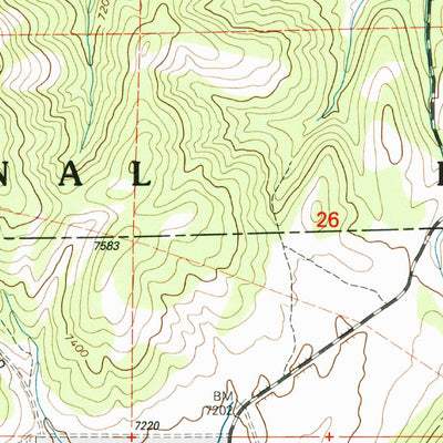 United States Geological Survey Red Ridge, UT (2001, 24000-Scale) digital map