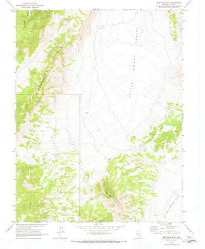 United States Geological Survey Red Ring Mountain, NV (1968, 24000-Scale) digital map