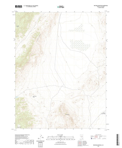 United States Geological Survey Red Ring Mountain, NV (2021, 24000-Scale) digital map